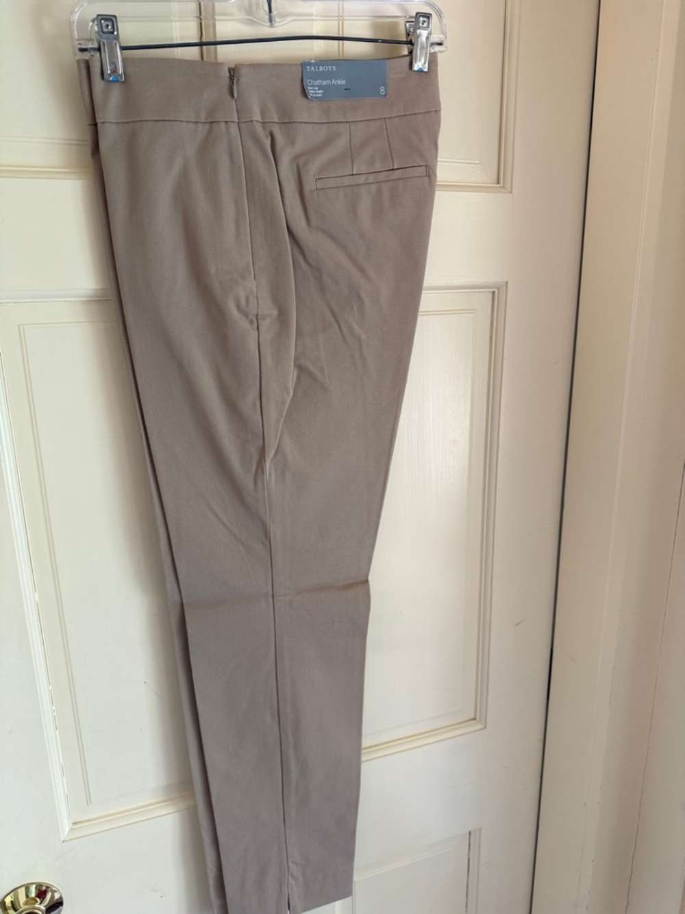 Talbots Slim Chatham Ankle Pants in Taupe